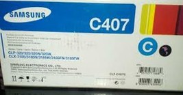 Samsung CLT-C407S Cyan Toner Genuine New Sealed Box - £31.96 GBP