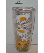 24 oz Tervis Tumbler Sunflowers Yellow Brown Green White - $297.83 MXN