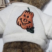 Boyds Bears Thinkin of Ya Series 4&quot; Mini Bear Halloween Pumpkin Sweater NWT - £34.33 GBP