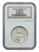 1938-D 50C Oregon Ngc MS65 - £299.70 GBP