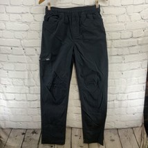 Eddie Bauer Pants Mens Sz S Stretch Waist Black Cargo Pocket Nylon Blend  - $19.79
