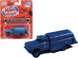 1960 Ford Tank Truck Dixie Gas Corp. Blue 1/87 HO Scale Model Classic Metal Work - £22.94 GBP