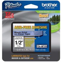 Brother Genuine P-touch TZE-MQF31 Tape, 1/2&quot; (0.47&quot;) Wide Standard Lamin... - £18.46 GBP+