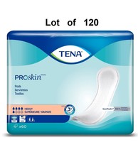 120 Ct TENA ProSkin Heavy Bladder Control Pad Incontinent Pad Regular 12... - $1,176.94 MXN