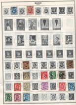 BELGIUM 1929-44 Very Fine Used Stamps Hinged on List: 2 Sides - £0.79 GBP