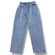 Who What Wear Jeans Size 2 W27&quot;L26&quot; Paper Bag Waist High Waisted Jeans M... - $25.24