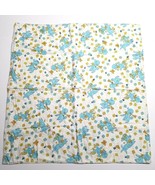 Vintage Baby Quilt Lambs Sheep ABC Block Print Double Sided Crib Blanket VG - £18.82 GBP