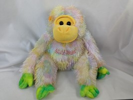 Six Flags Monkey Gorilla Ape Plush 12 Inch Hanging Multicolor Stuffed An... - $25.95