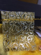 100pcs Gold 10*12cm Drawstring Chocolate Bags,DIY Gift Packaging Bag,Can... - £7.74 GBP