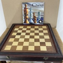 Thomas Pacconi Hand Carved Wood Checkers Chess Set w Case &amp; Instruction ... - £62.51 GBP