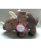 Jumbo Large Plush Brown Dinosaur Triceratops Piggy Bank 16 Inches Long b... - £71.21 GBP