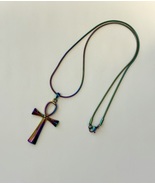 Rainbow  Color CROSS Pendant Necklace - $19.97