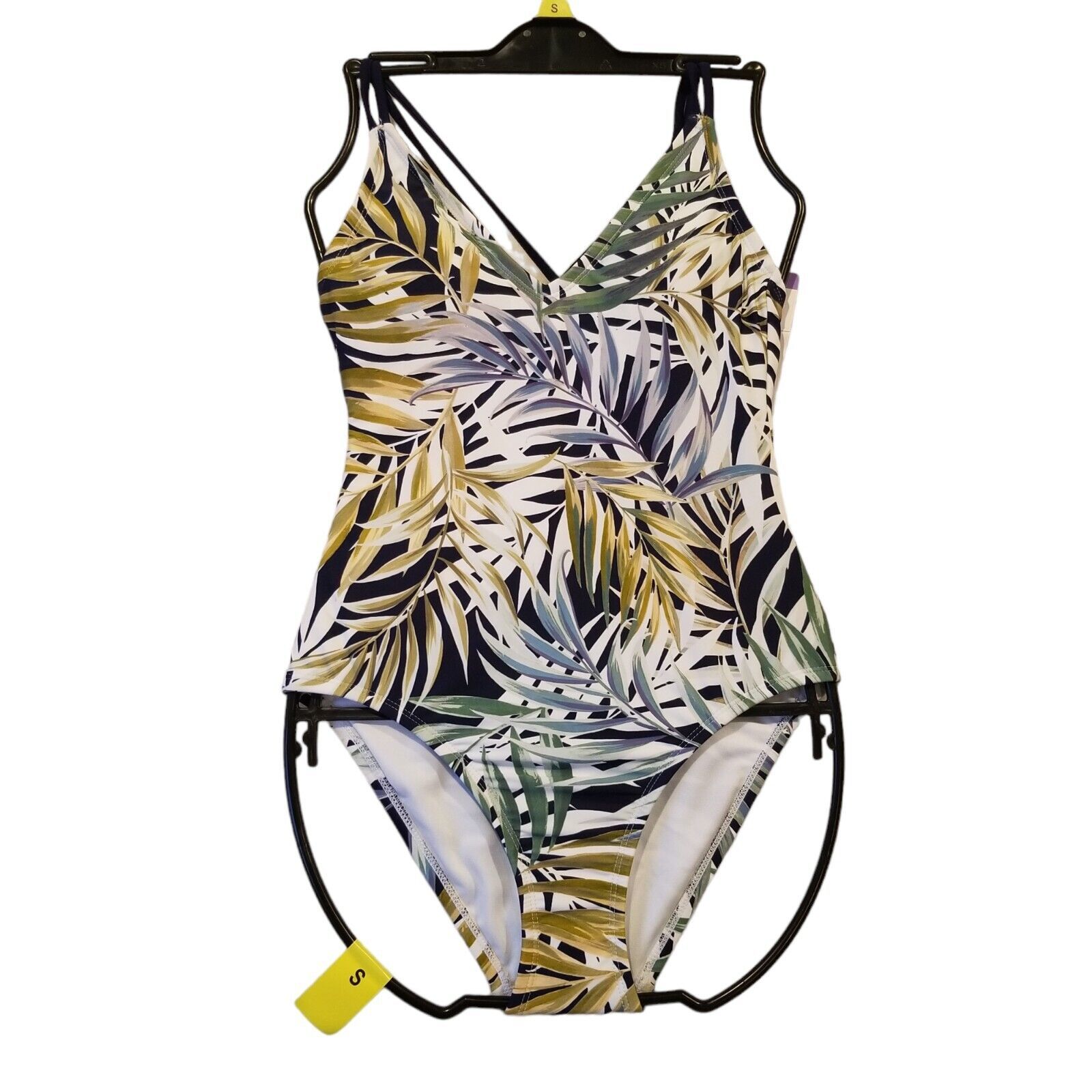 Primary image for Hurley Womens 1-Piece Bathing Suit Small Tropical Print Adjustable Straps NEW