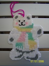 Handcrafted Plastic Canvas Bears  - £5.57 GBP