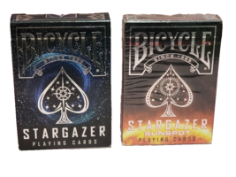 Bicycle Stargazer &amp; Sunspot Series Playing Cards Bundle, 2 Decks (Basic ... - £14.05 GBP