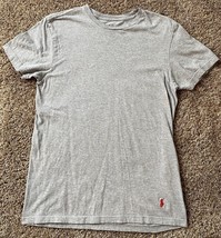 Men&#39;s Polo Ralph Lauren Short Sleeve T-Shirt - Size S - Gray w/ Red Logo - $9.74