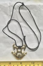 Ifugao tribal Brass Fertility pendant jewelry goat lingling-o rice God B... - $36.50
