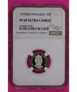 1975 Panama PF 69 Ultra Cameo Proof 10 Centesimos NGC Certified Graded S... - $58.53 CAD