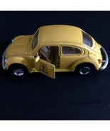 VINTAGE WELLY VW VOLKSWAGEN YELLOW 1:34-1:39 SCALE METAL - $26.91 CAD