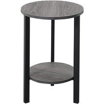 Graystone 2-Tier Plant Stand, 24&quot;, Weathered Gray/Black - £70.56 GBP