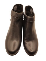 Rockport Carly Bootie Boot Black Leather Casual Womens size 7.5 - $48.21