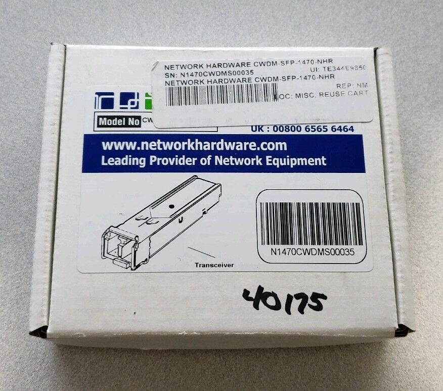 Network Hardware CWDM-SFP-1470-NHR 1000BASE-CWDM Transceiver - $23.74