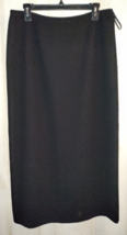Excellent Womens Le Suit Separates Long Black Lined Skirt Size 12 - £25.89 GBP
