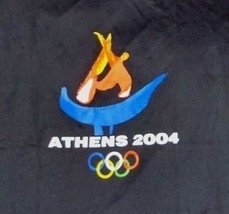 Olympics Tee Shirt Athens 2004 Black Rings Logo Size XL - £11.37 GBP
