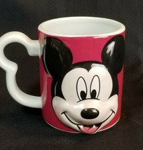 Mickey Mouse 3D Puffy Mug Coffee Cup Burgundy Monogram Brand - $11.83