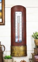 Western 12 Gauge Shotgun Shell Ammo Bullet In Red And Gold Wall Thermometer - $24.99