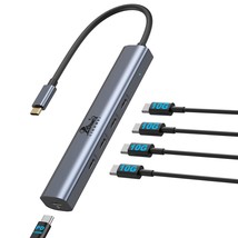 10Gbps Usb C Hub,Usb C Splitter For Laptop, 5 In 1 Usb C To Usb Hub With 4 Usb 3 - $53.99