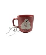 Halloween Mug Ghosts Pink Boo Crew Ghost Charm 18 oz NEW - $19.39