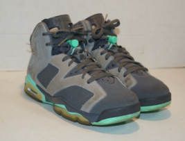 Nike Air Jordan 6 Retro Green Glow Size 6.5Y Women’s 8 Cement Grey 54339... - £47.41 GBP