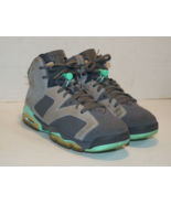 Nike Air Jordan 6 Retro Green Glow Size 6.5Y Women’s 8 Cement Grey 54339... - $80.87 CAD