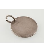 Tiffany &amp; Co. Sterling Silver Round Tag Blank Engravable Charm 23.5 mm - $168.30