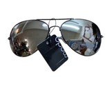 Modo Aviator Pilot Gun Metal Gray Sunglasses Mirror Lens 100 UV Protection  - £9.60 GBP