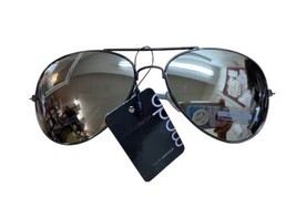 Modo Aviator Pilot Gun Metal Gray Sunglasses Mirror Lens 100 UV Protection  - £9.69 GBP