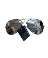 Modo Aviator Pilot Gun Metal Gray Sunglasses Mirror Lens 100 UV Protection  - £9.67 GBP