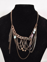 New Juicy Couture Statement Bib Necklace Rhinestone Chains - $58.41