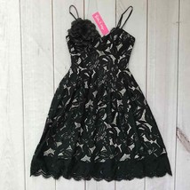 Lilly Pulitzer Onyx Black Camella Lace Dress sz 00 NWT - £68.32 GBP