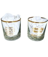 x2 Gold Rimmed Highball Glasses Mainly Music Guitar Centres of Canada - £38.98 GBP