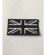 Union Jack Black And White Embroidered Patch - $3.56 CAD