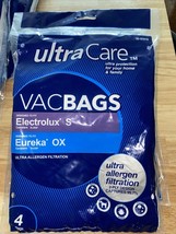 4 Electrolux S canister VacBags  UltraCare Allergen Filtration   20-57018 - £20.23 GBP