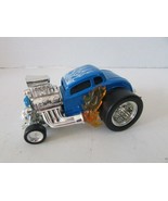 Mattel Hot Wheels Diecast Hot Rod Car Blue with acrylic flames 4&quot;L H8 - $231.83 MXN