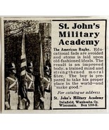 1916 St John&#39;s Military Academy Advertisement School American Rugby DWMYC4 - $19.99