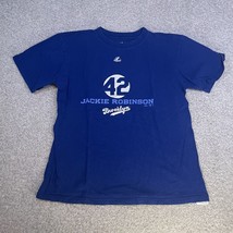 Jackie Robinson Brooklyn Dodgers Cooperstown Collection T-Shirt Youth Large - £15.71 GBP