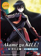 DVD Anime Akame Ga Kill (Volume 1-24 End) English Dubbed &amp; All Region - £55.87 GBP