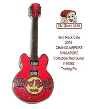 Hard Rock Cafe 2016 Changi Airport Singapore Guitar 94062 Trading Pin - $14.95