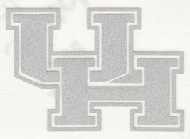 REFLECTIVE Houston Cougars 2 inch fire helmet hard hat decal sticker - $2.99