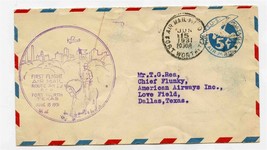 1931 First Flight Air Mail Cover AM 20 Fort Worth Dallas Texas to Chief Flunky - £11.61 GBP